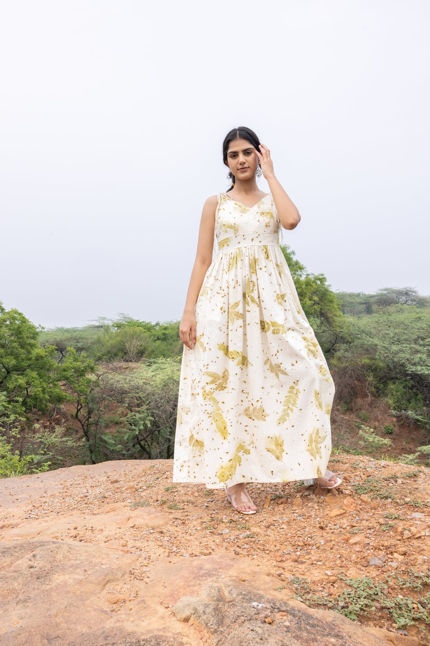 Maya eco printed dress