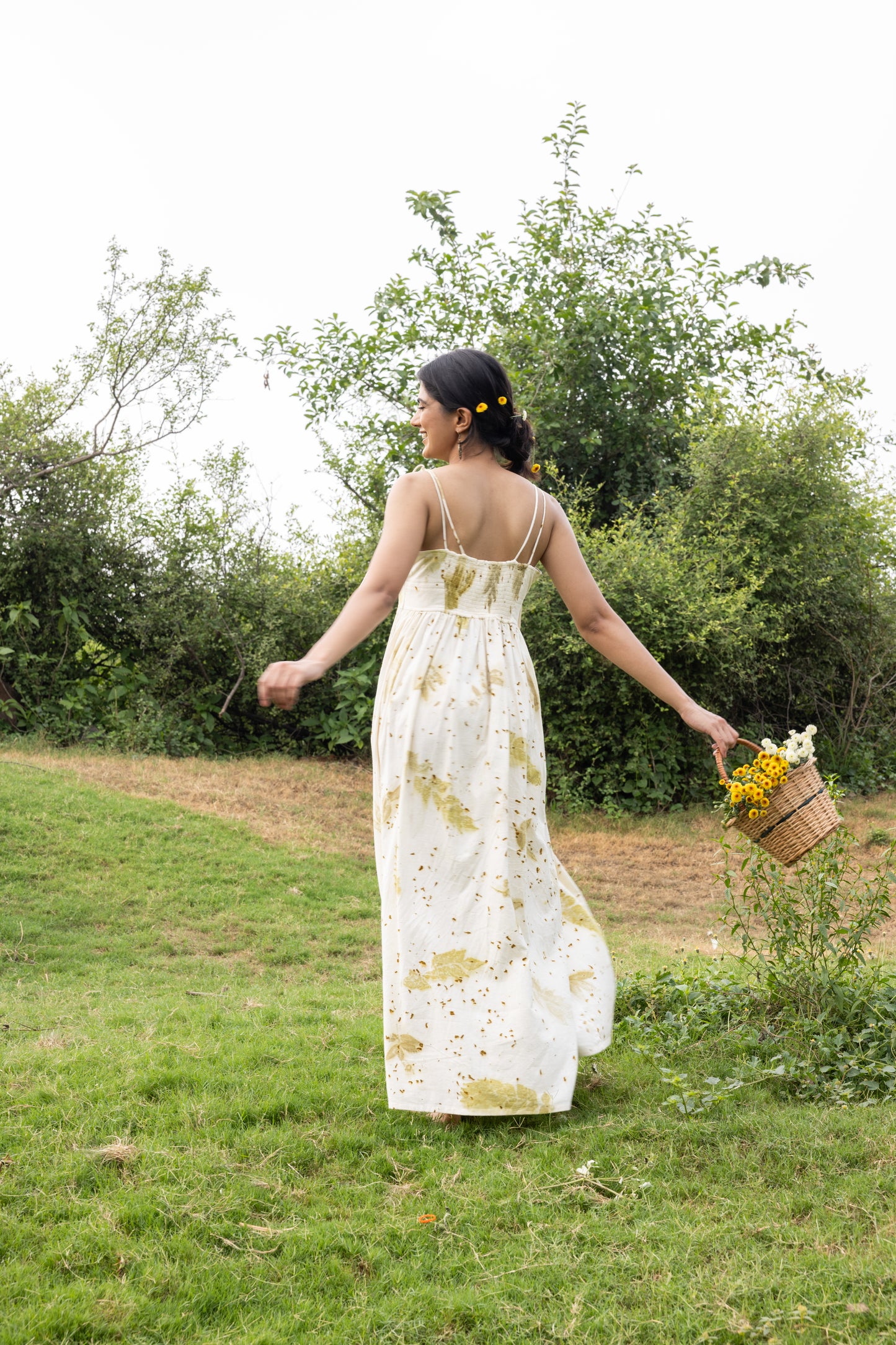 Maya eco printed dress