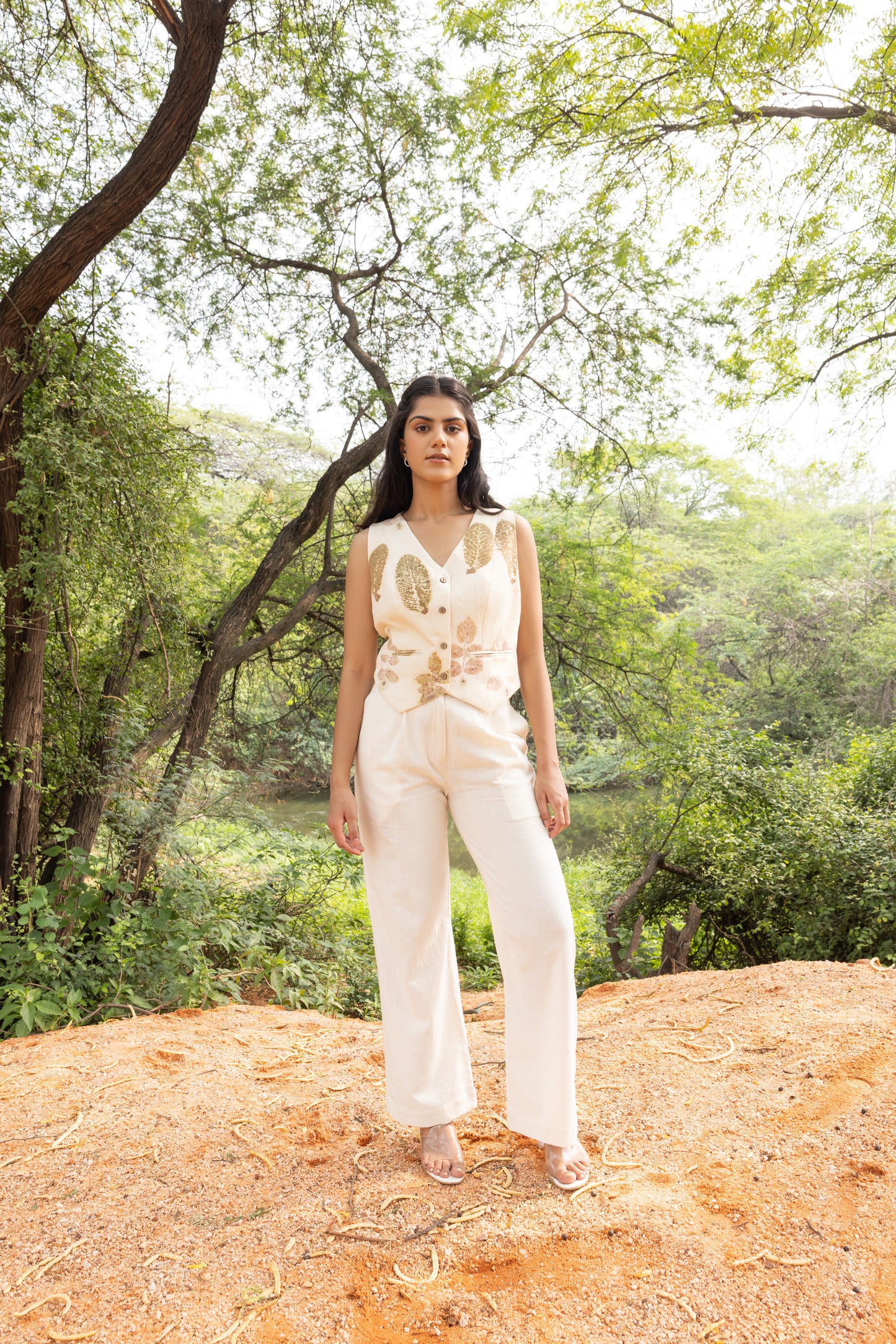 Leaf Whisper Eco-Printed Cotton Set