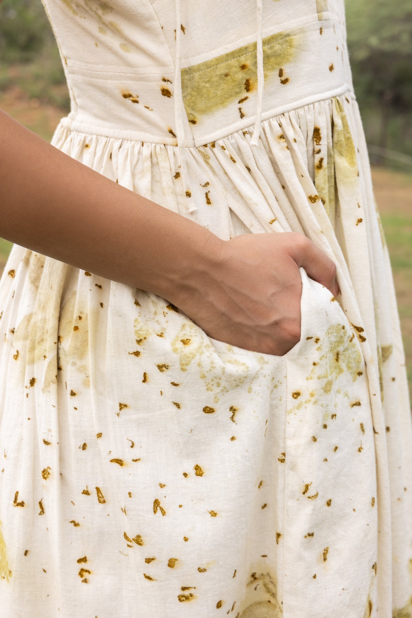 Maya eco printed dress