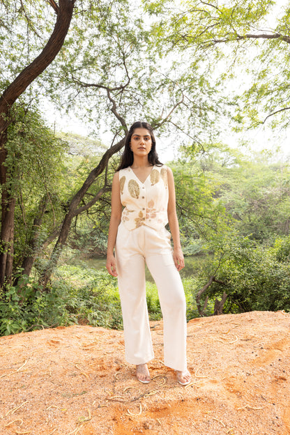 Leaf Whisper Eco-Printed Cotton Set